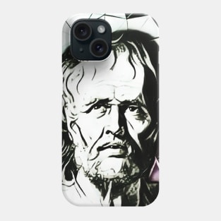 Lucius Annaeus Seneca Black and White Portrait | Lucius Annaeus Seneca Artwork 3 Phone Case