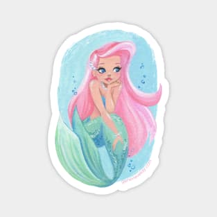 Cotton Candy Mermaid Magnet