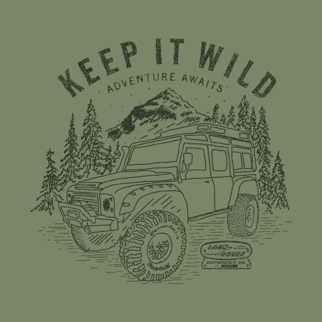 Keep it wild Defender Black by KUMAWAY