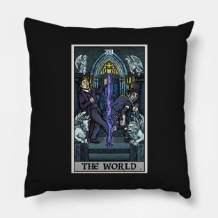 The World Tarot Card Dr Jekyll and Mr Hyde Halloween Gothic Gift Pillow