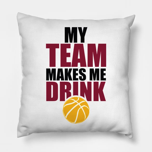 NBA Cleveland Cavaliers Drink Pillow by SillyShirts