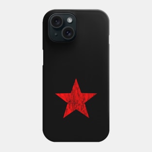 Distressed Black and Red Star Phone Case