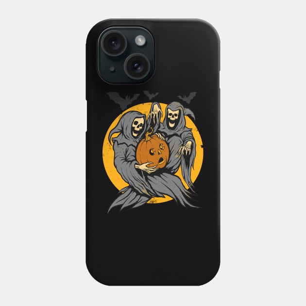 Vintage Halloween "Draw This In Your Style": Jack's Frightful Flight Phone Case by Chad Savage
