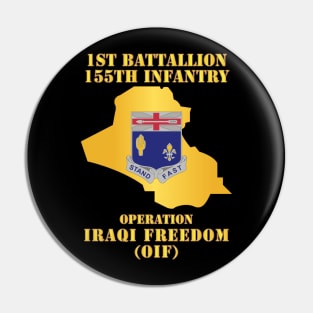 1st Bn 155th Infantry - OIF w Map Pin
