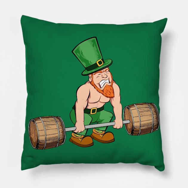 elf beer patrick day funny Pillow by the house of parodies