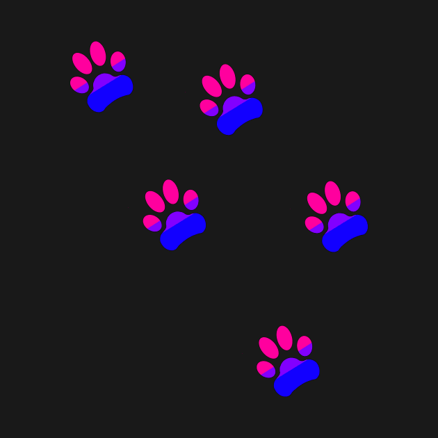 Bi Pride Paws by Skrayer1219