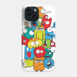 A gang of cartoon characters Phone Case