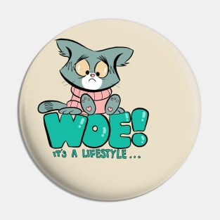 Downcats Pin