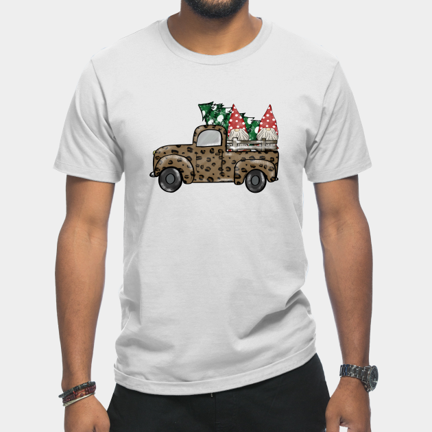 Disover Leopard christmas truck - Christmas Truck - T-Shirt