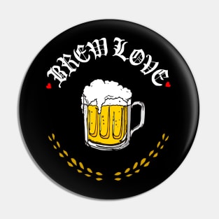 Brew Love (for dark colors) Pin