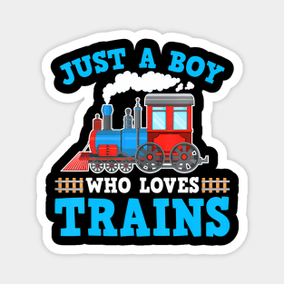 Train Birthday  Who Loves Trains Toddler Kids Magnet