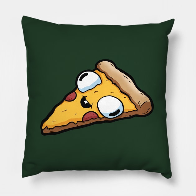 PIZZA DERP Pillow by ellipticaldesigns