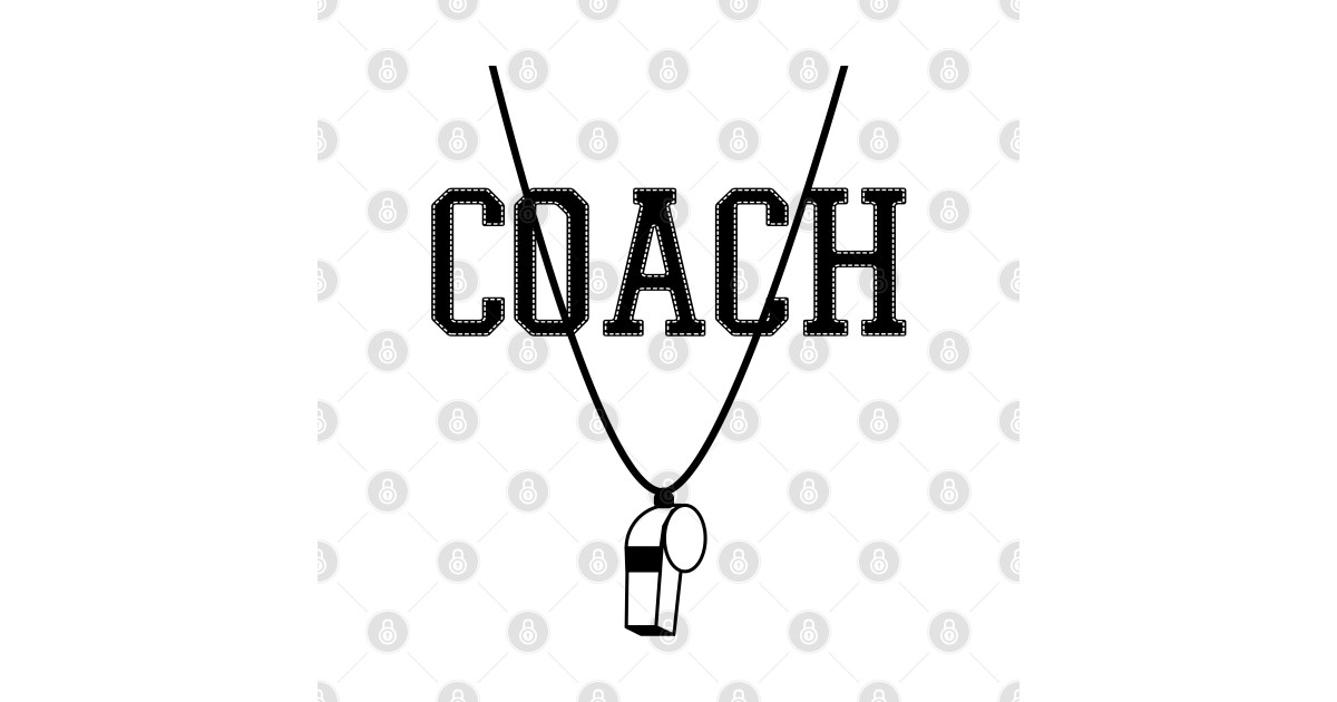 Sports Coach With Whistle Coach Gift TShirt TeePublic