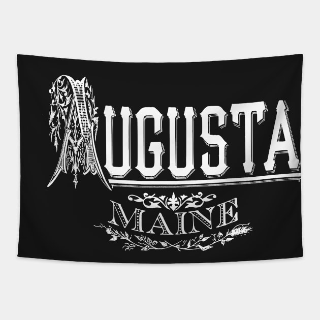 Vintage Augusta, ME Tapestry by DonDota