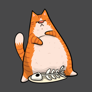 Ginger Lazy Cat T-Shirt T-Shirt