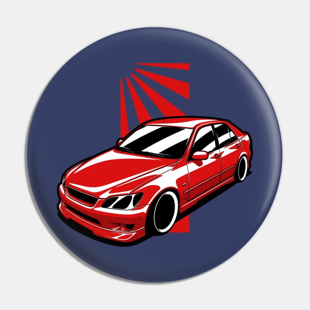 Red IS200 IS300 Altezza JDM Pin by KaroCars