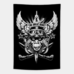 2020 Great Reset Monkey War Ape Tapestry