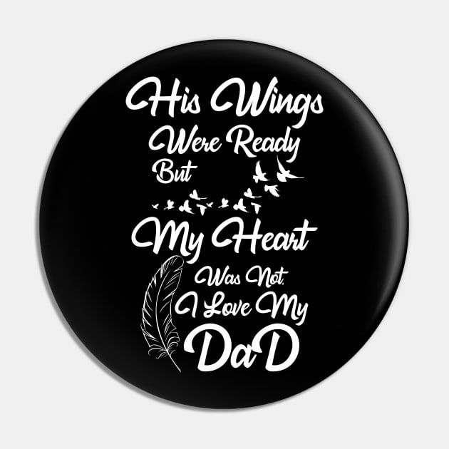 I Love My Dad Gift For Father Dad Pin by AlphaDistributors