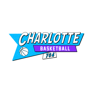 Charlotte 90s Basketball Retro T-Shirt