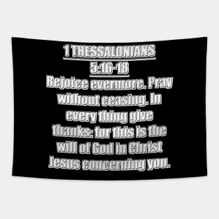 1 Thessalonians 5:16-18 King James Version Tapestry