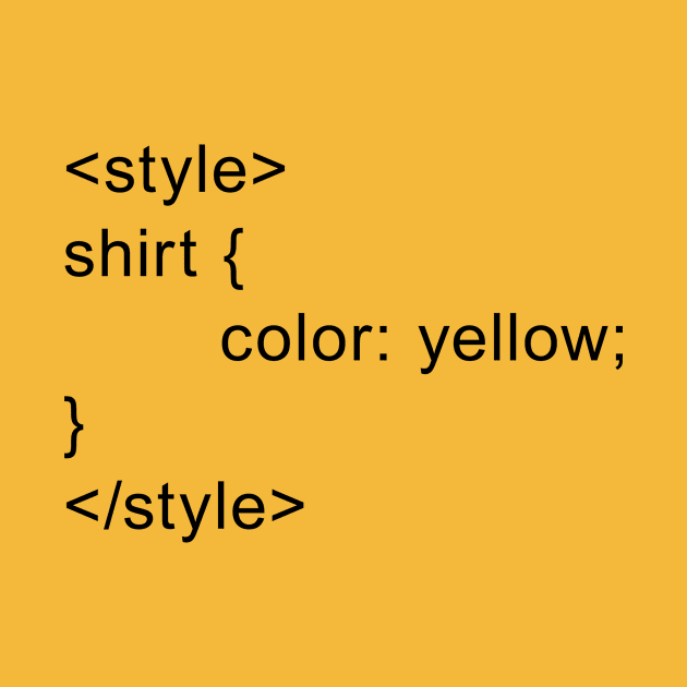 HTML Style Yellow by joshthecartoonguy