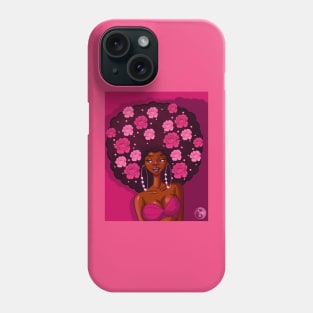 Rose afro Phone Case