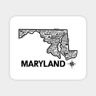 Maryland Map Magnet
