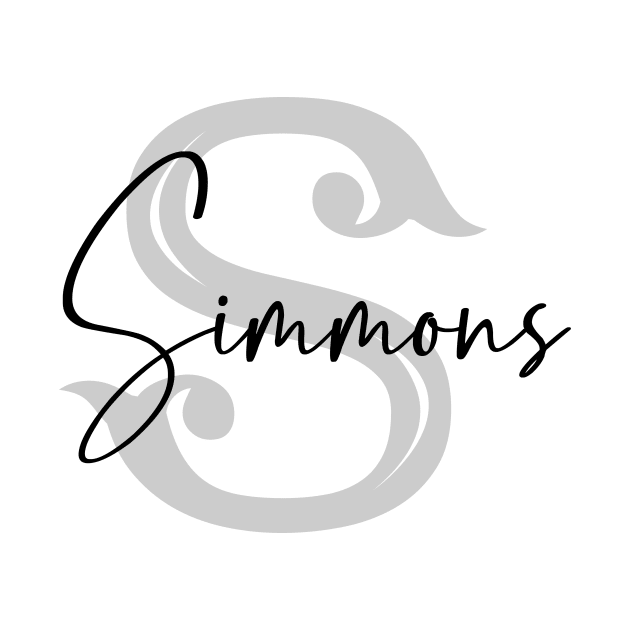 Simmons Second Name, Simmons Family Name, Simmons Middle Name by Huosani