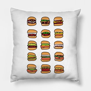 Mini Burgers Pillow