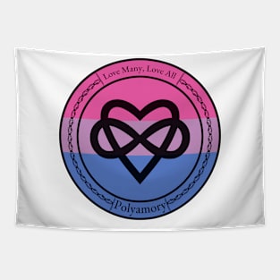 Polyamory, Love many, Love all Bi Pride Tapestry