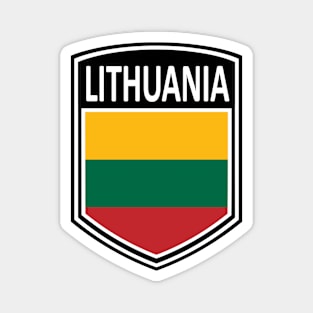 Flag Shield - Lithuania Magnet