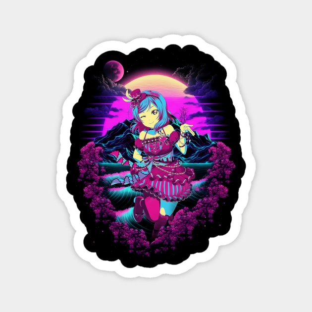 Umi Sonoda's Tranquil Melody Shirt Magnet by Tosik Art1