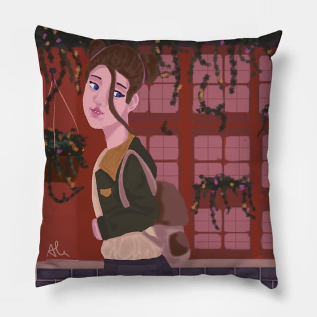 After School Pillow by artsbyal