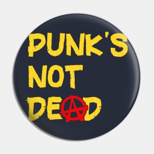 Post Punk Rock Music is Not Dead Pin