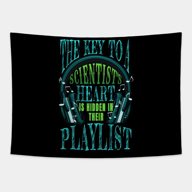 Scientist Heart Music Tapestry by jeric020290