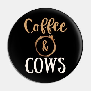 Coffee and cows Pin