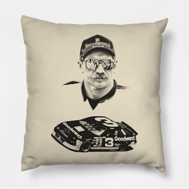 Dale // Retro Style Tribute Design Pillow by meltingminds