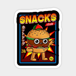 snack club burger Magnet