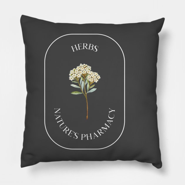 herbs natures pharmacy Pillow by caro's shirt spot