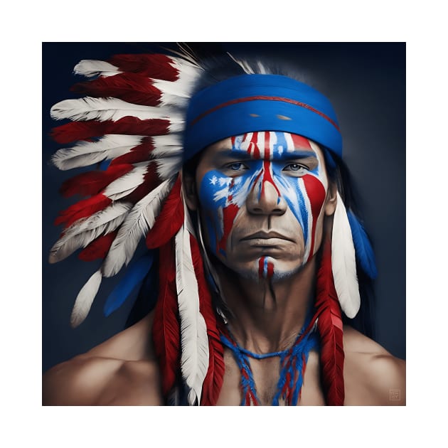 [AI Art] Robust Average Native American man by Sissely