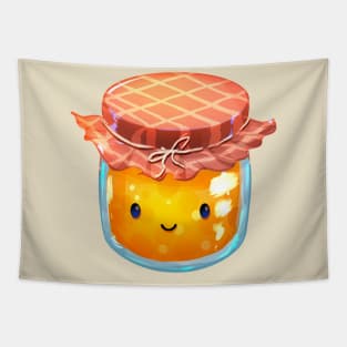 Cute Peach Jam Jar Tapestry