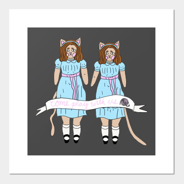 The Shining Cat Twins Cats Posters And Art Prints Teepublic