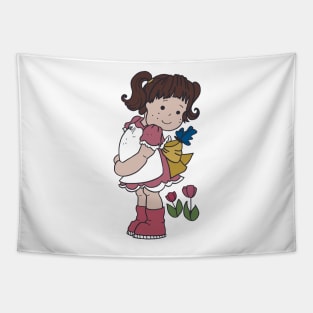 Spring girl Tapestry