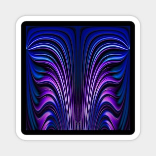 blue and purple flame Magnet