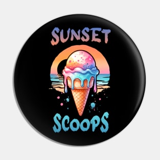 Sunset Scoops Pin