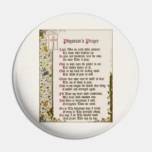 Physician's Prayer Pin