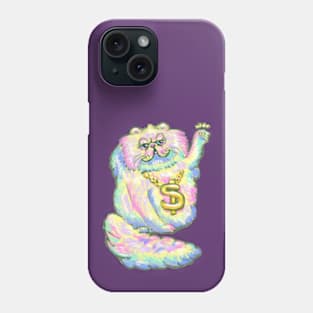 Fluffy Rainbow Persian Cat Phone Case