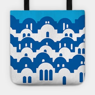 Mediterranean village stylized Tote