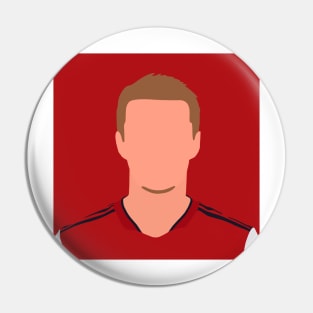 Martin Ødegaard Minimalistic Face Art Pin