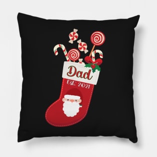 FIRST CHRISTMAS AS A DAD QUOTE DESIGN MAKES A CUTE SHIRT, MUG, GREETING CARD Pillow